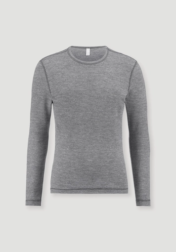 PURE FUNCTION long-sleeve shirt with organic merino wool and silk