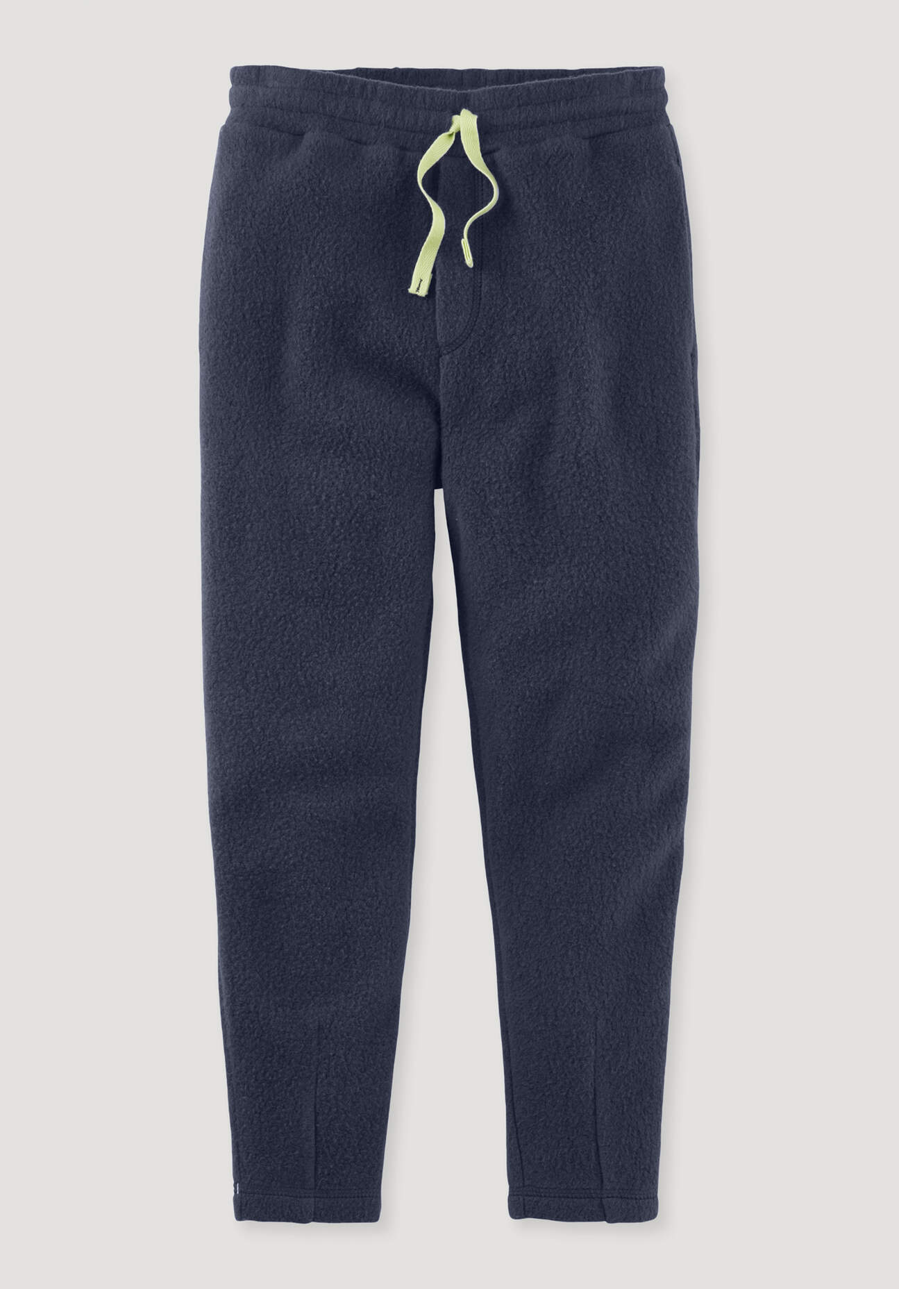 hessnatur Kinder Fleece Hose aus Bio-Baumwolle - blau Grösse110/116