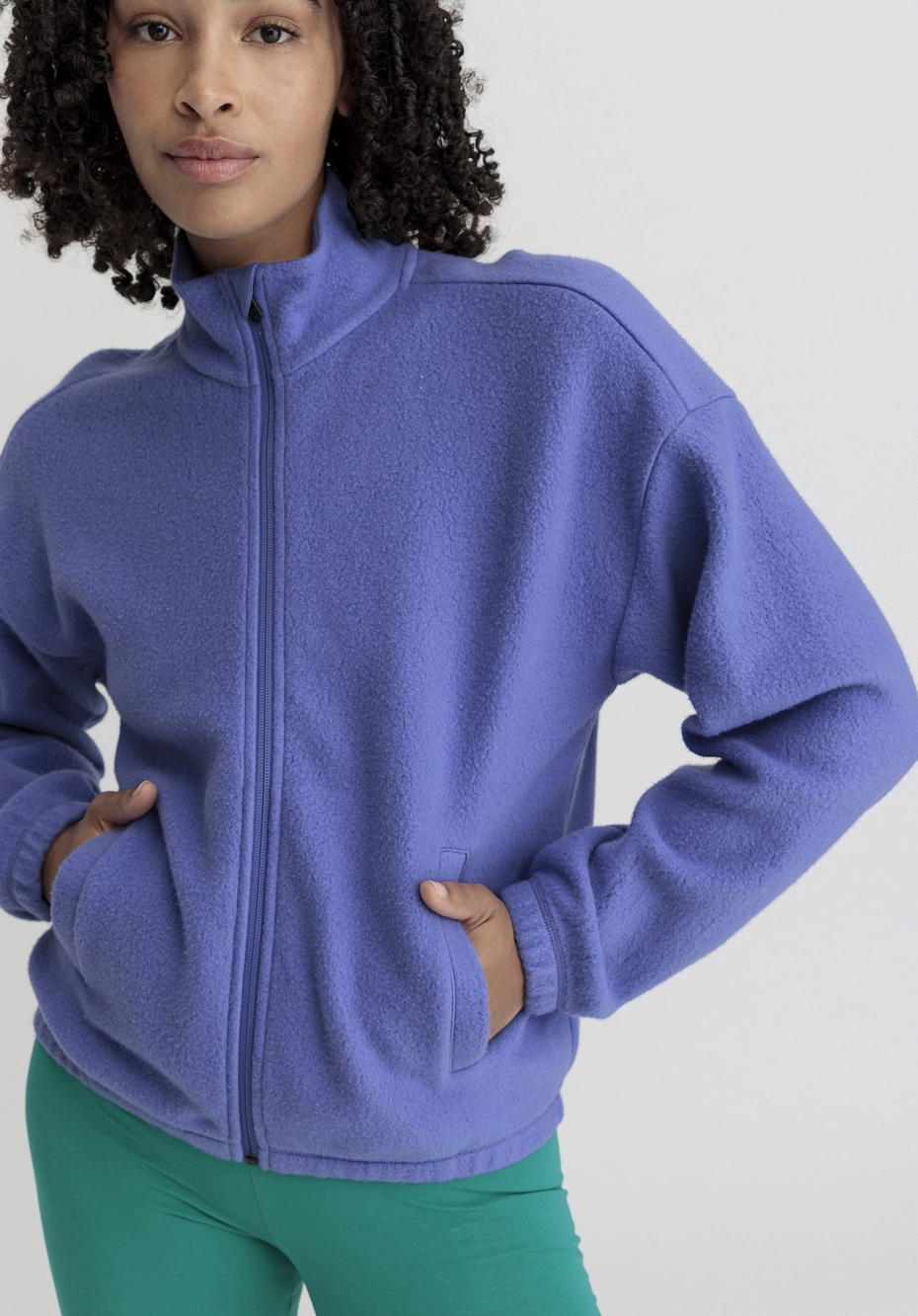 Fleece jacket Relaxed ACTIVE LIGHT made of pure organic cotton 55792