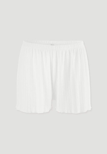 Pointelle Schlafshorts PURE COTTON aus reiner Bio-Baumwolle
