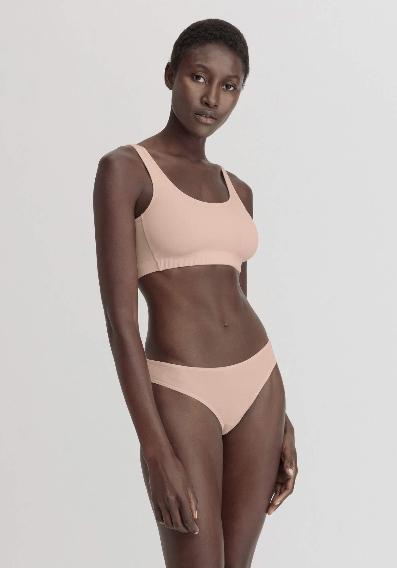 hessnatur Damen Slip Regular Cut COTTON FEEL aus Bio-Baumwolle - rosa Grösse36