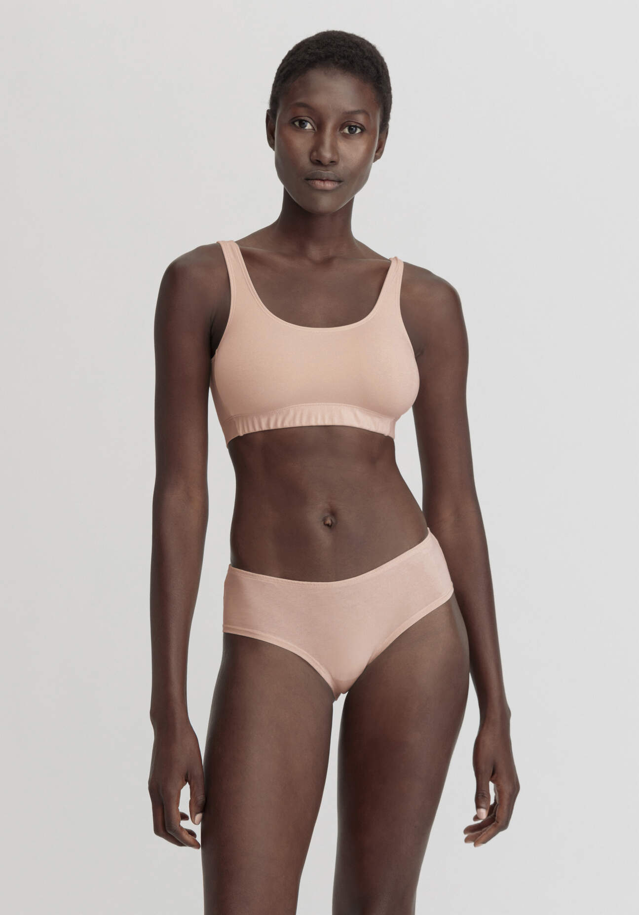 hessnatur Damen Panty Regular Cut COTTON FEEL aus Bio-Baumwolle - rosa Größe 36
