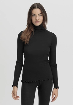 Longsleeve mit Rollkragen WARM TOUCH aus Bio-Merinowolle und TENCEL™ Lyocell