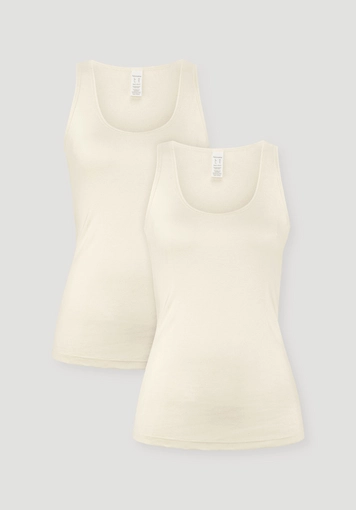 Rundhals Tanktop im 2-Pack PURE COTTON aus reiner Bio-Baumwolle Rundhals Tanktop im 2-Pack PURE COTTON aus reiner Bio-Baumwolle