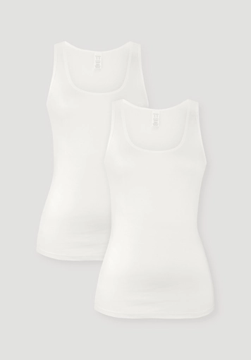 Round neck tank top in a 2-pack PURE COTTON made of pure organic cotton Round neck tank top in a 2-pack PURE COTTON made of pure organic cotton