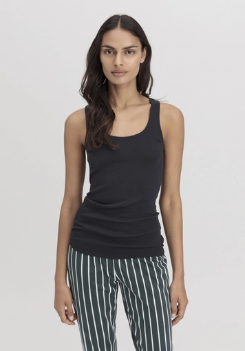 Round neck tank top in a 2-pack PURE COTTON made of pure organic cotton - 0