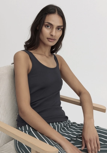 Rundhals Tanktop im 2-Pack PURE COTTON aus reiner Bio-Baumwolle - 1