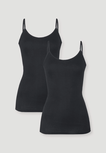 Spaghetti top in a 2-pack PURE COTTON made from pure organic cotton