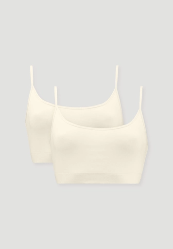 Bustier im 2er-Pack PURE COTTON aus reiner Bio-Baumwolle