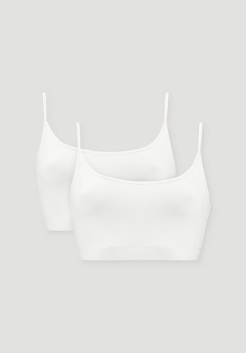 Bustier im 2er-Pack PURE COTTON aus reiner Bio-Baumwolle