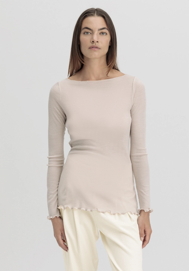 WARM TOUCH long-sleeve shirt made from organic merino wool and TENCEL™ Lyocell