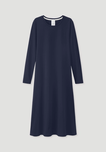 Langarm Nachthemd Slim PURE COTTON aus reiner Bio-Baumwolle