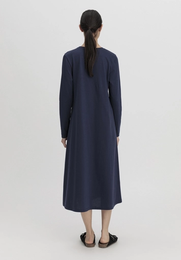 Long-sleeved nightdress Slim PURE COTTON made of pure organic cotton - 1