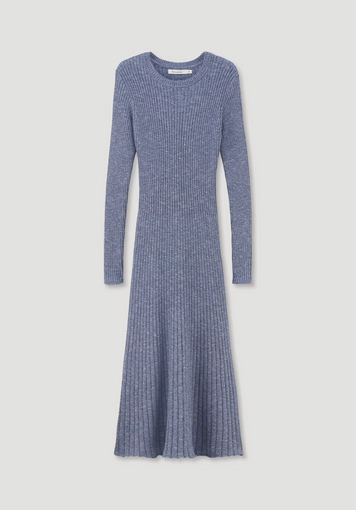 Strickkleid Midi Slim aus reiner Bio-Baumwolle - 4