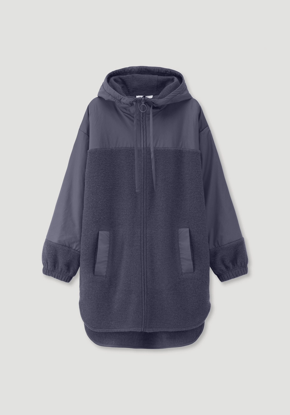 Wollfleece Mantel Relaxed aus Bio-Merinowolle mit Bio-Baumwolle 56005