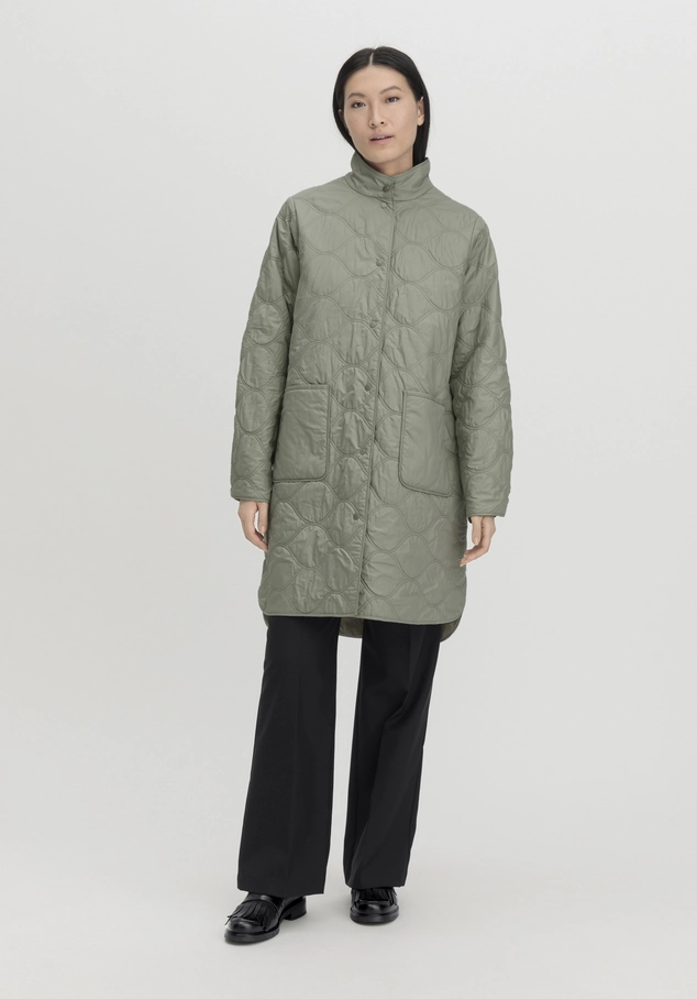 hessnatur, Quilted coat NATURE SHELL Relaxed with innovative padding