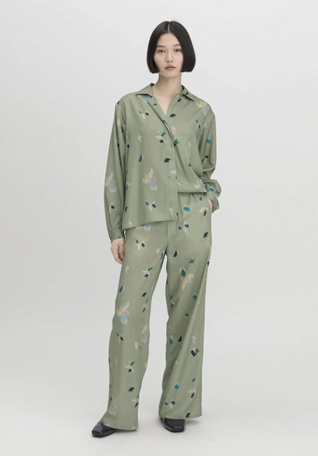 Wide Leg Relaxed Pants made from pure TENCEL™ Lyocell - 0
