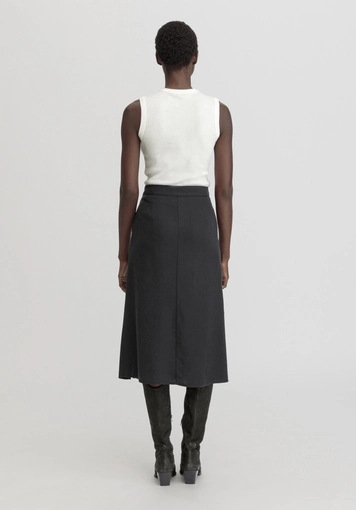 ouiディーゼルBlack O-Venus Midi Skirt S VILA VIELLETTE MIDI - A-line skirt - black - Zalando