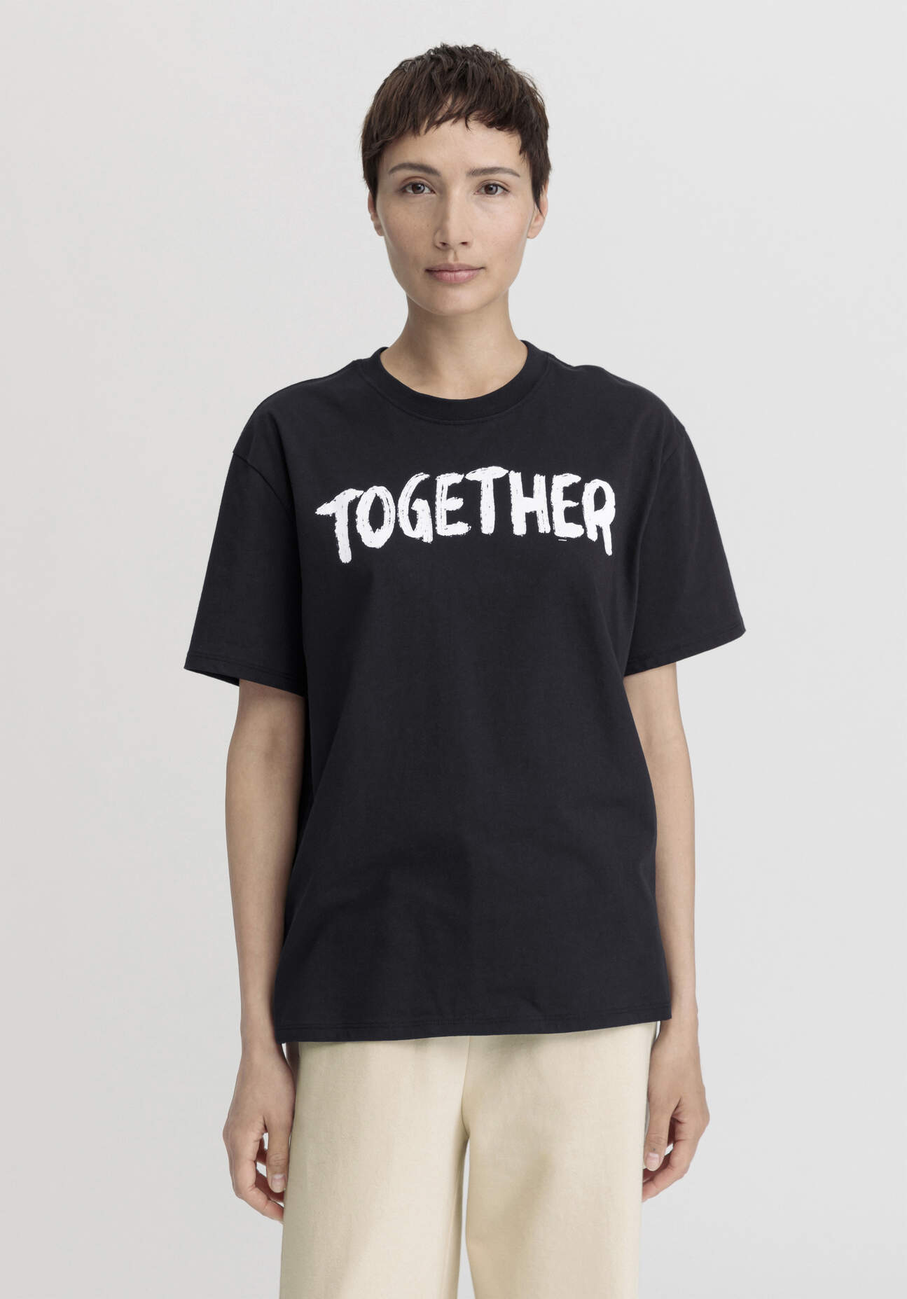 hessnatur Damen Shirt Relaxed aus Bio-Baumwolle - schwarz Grösse36