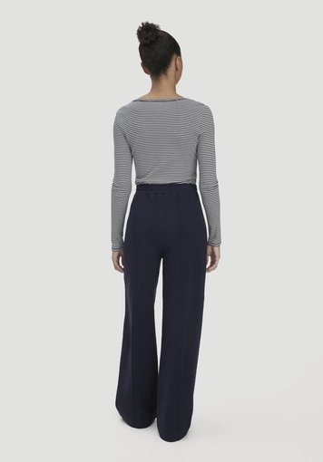 Jersey trousers wide leg relaxed made of organic cotton - 1