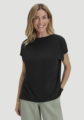 Oversized T-shirt made of TENCEL™ Lyocell with organic cotton - 0