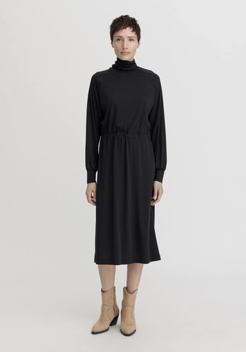 Jersey dress Midi Relaxed made from TENCEL™ Lyocell with organic cotton - 0