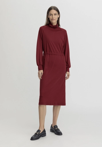Jersey dress Midi Relaxed made from TENCEL™ Lyocell with organic cotton - 0
