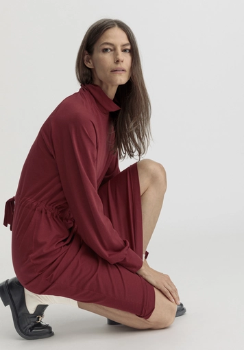 Jersey Kleid Midi Relaxed aus TENCEL™ Lyocell mit Bio-Baumwolle - 1