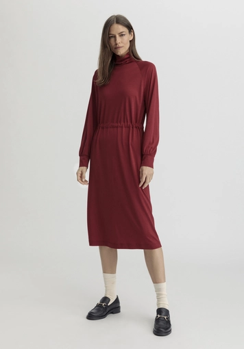 Jersey Kleid Midi Relaxed aus TENCEL™ Lyocell mit Bio-Baumwolle - 4