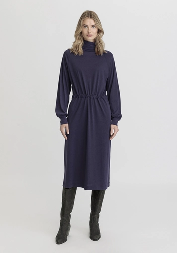 Jersey dress Midi Relaxed made from TENCEL™ Lyocell with organic cotton - 0