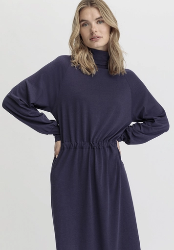 Jersey Kleid Midi Relaxed aus TENCEL™ Lyocell mit Bio-Baumwolle - 3