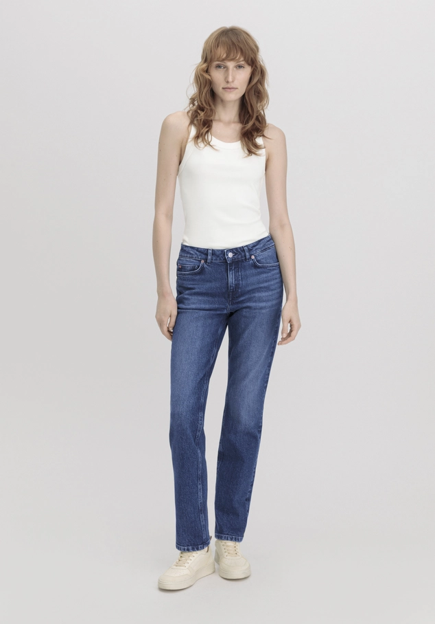 hessnatur, MARIE Mid Rise Straight jeans made from organic denim