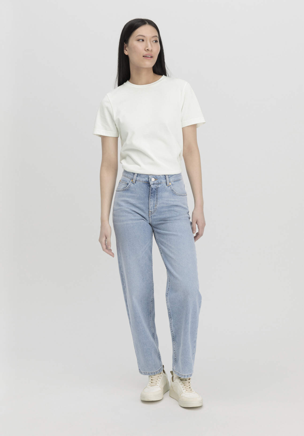 hessnatur Damen Jeans NELE High Rise Barrel Leg aus Bio-Denim - blau Größe 32/30