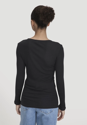 Rib Shirt Slim made from organic merino wool and TENCEL™ Lyocell - 2