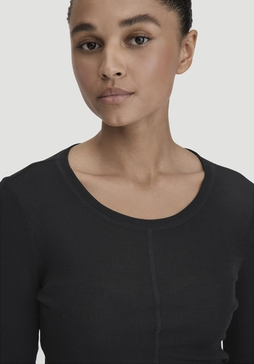 Rib Shirt Slim aus Bio-Merinowolle und TENCEL™ Lyocell - 3
