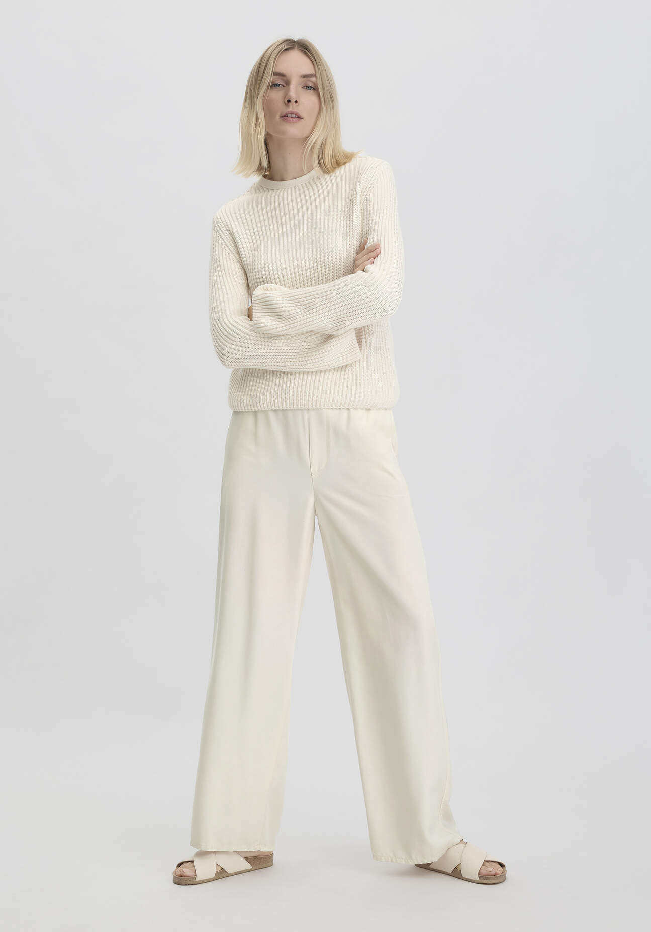 Thumbnail - hessnatur Damen Hose Wide Leg Relaxed aus TENCEL™ Lyocell - beige - Größe 48