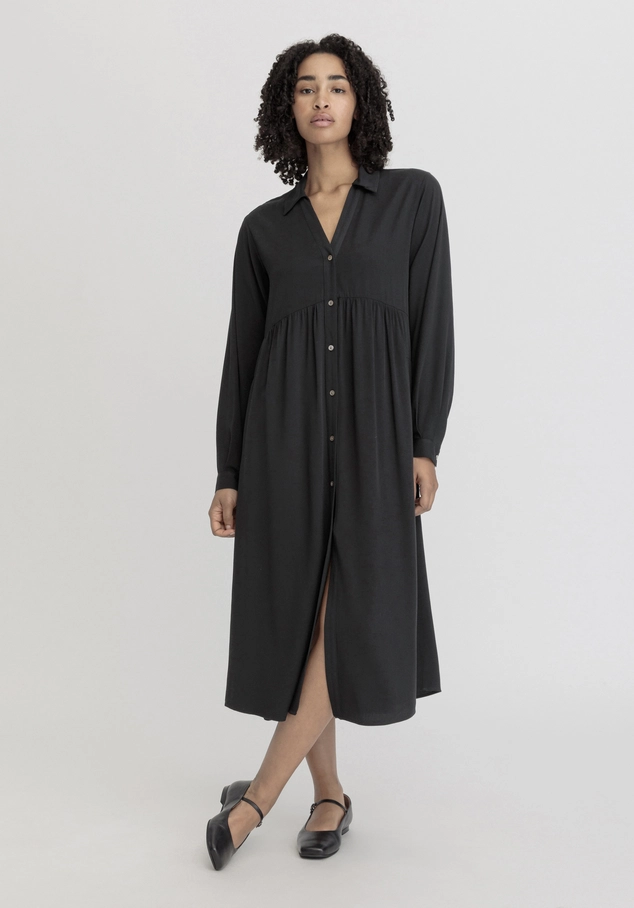 hessnatur, Midi relaxed dress made of LENZING™ ECOVERO™