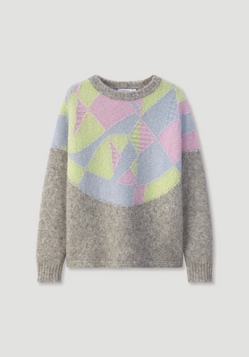 Relaxed sweater made of pure organic cotton with alpaca - 5