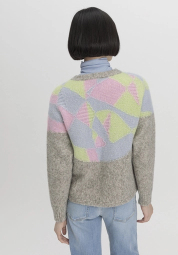Relaxed sweater made of pure organic cotton with alpaca - 2