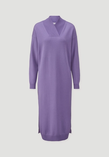WUNDERKIND × HESSNATUR Knitted dress midi oversized made of organic merino wool with cashmere - 4