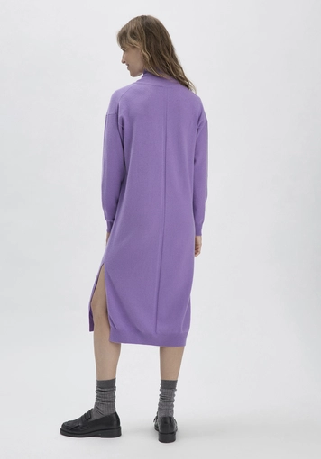 WUNDERKIND × HESSNATUR Strickkleid Midi Oversize aus Bio-Merinowolle mit Kaschmir - 2