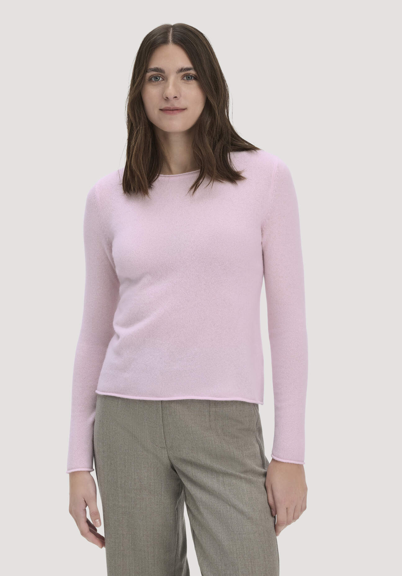 hessnatur Damen FTC × HESSNATUR Pullover Regular aus Cashmere - rosa Größe XL