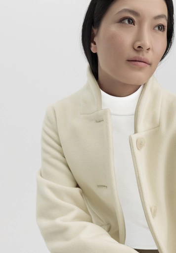 Relaxed wool coat made from pure organic merino wool - 2