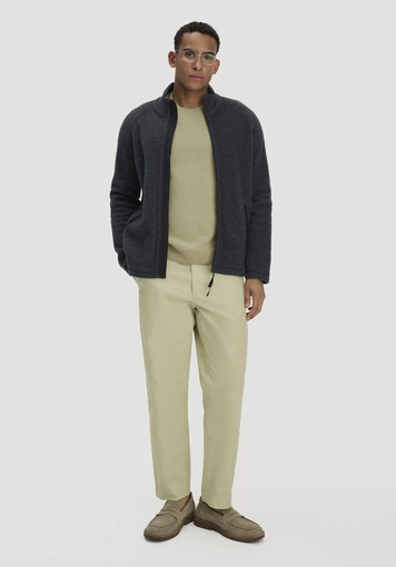 Regular wool fleece jacket made from pure organic merino wool - 1