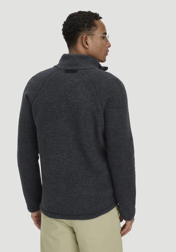 Regular wool fleece jacket made from pure organic merino wool - 2