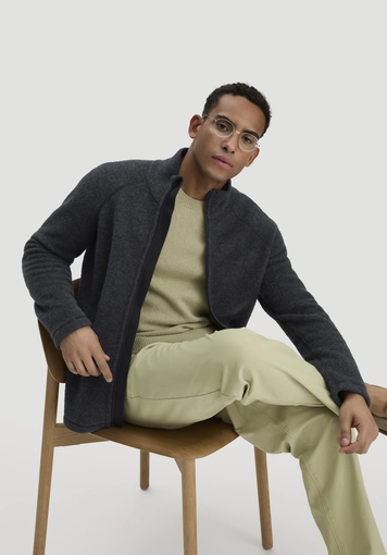 Wollfleece Jacke Regular aus reiner Bio-Merinowolle - 4