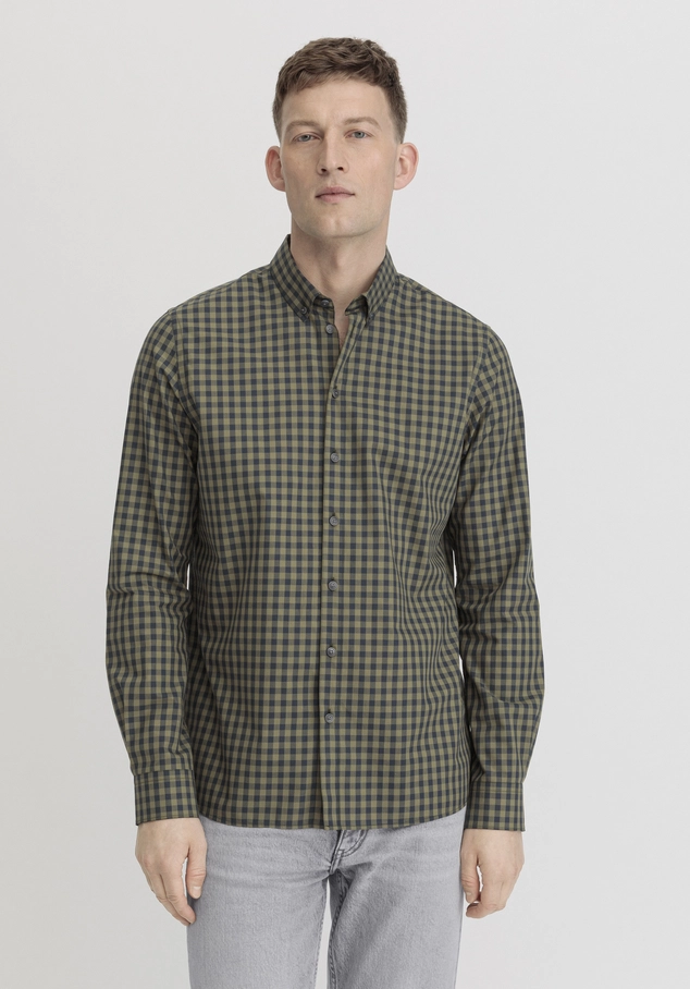 hessnatur, Vichy shirt regular made of pure organic cotton