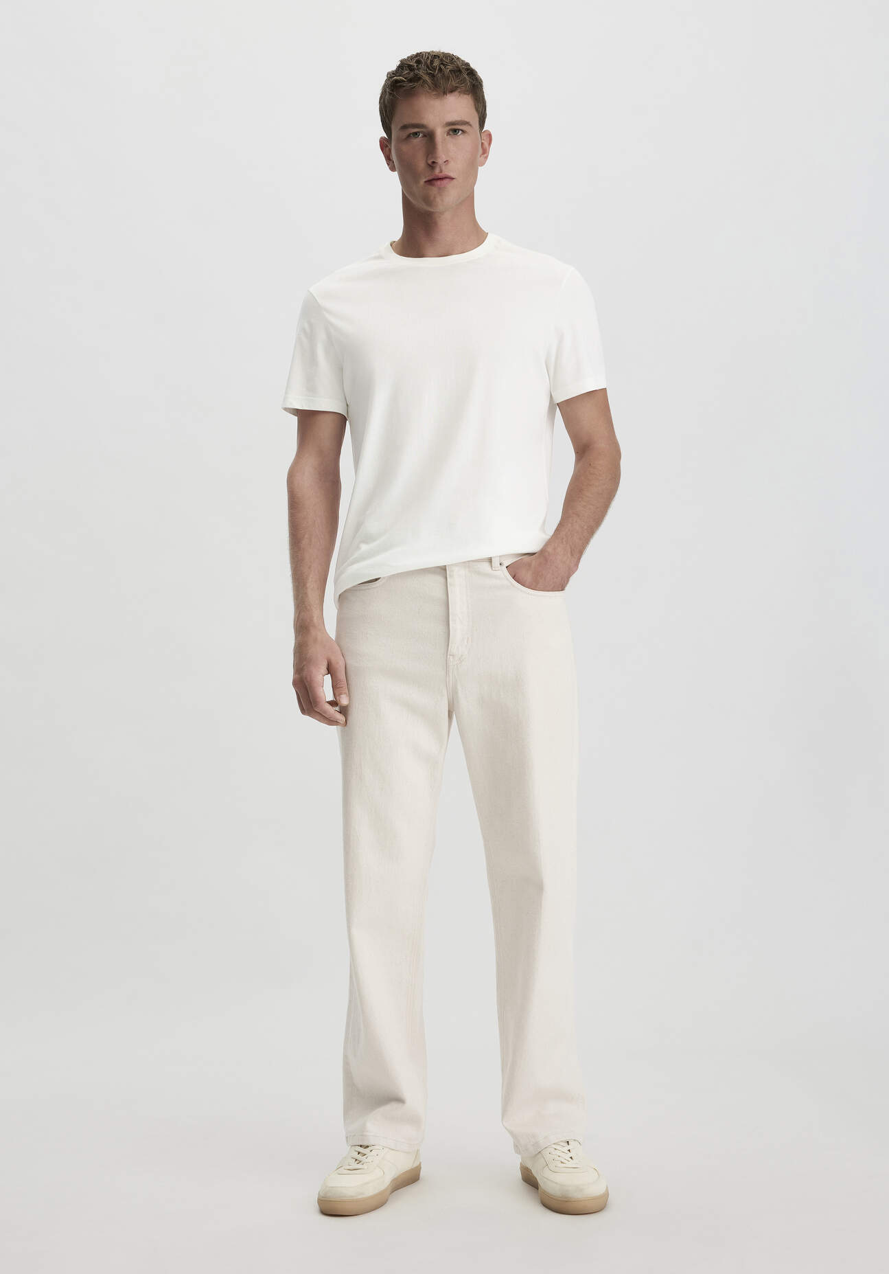 hessnatur Herren Jeans OLE Relaxed Wide Leg aus Bio-Denim mit Hanf - naturfarben Grösse38/32
