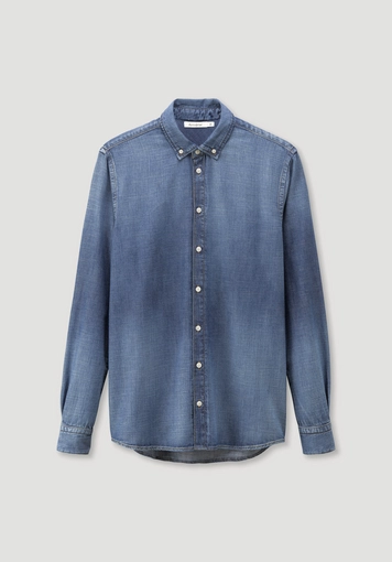 Jeans Hemd Regular aus reinem Bio-Denim - 5