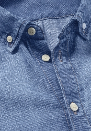 Jeans Hemd Regular aus reinem Bio-Denim - 6